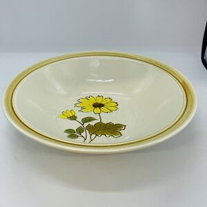 Montrose Genuine Stoneware 4511 Spring Flower Vegetable Serving Bowl VTG
